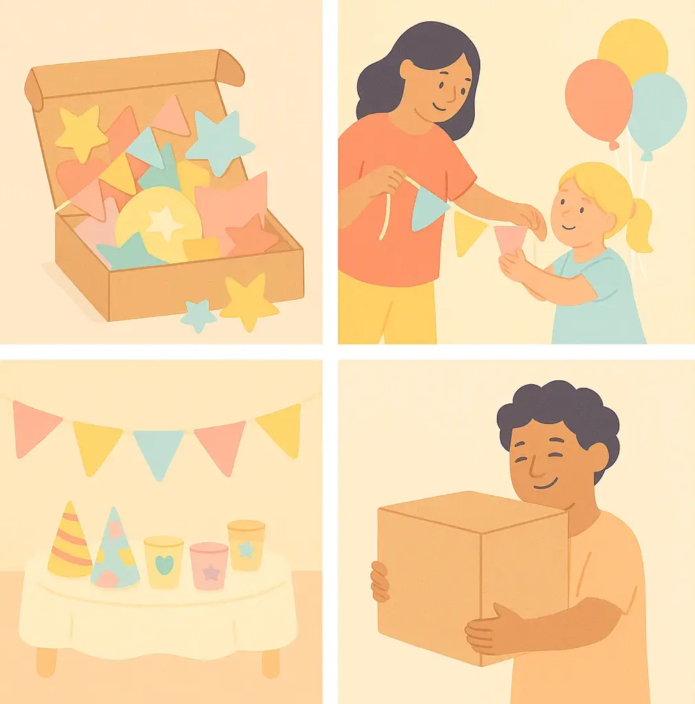 Schlüsselfertiges Kinderfest in einer Box